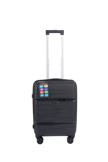 Mnuk Viajero Luggage Sets 3 Piece with 360° Wheel, Hardside Suitcase with TSA Lock- 20/24/28- Black