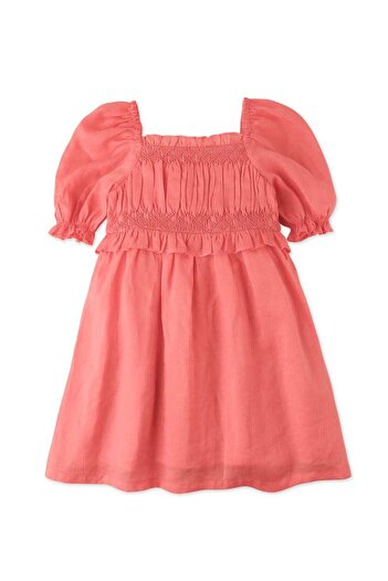 Gingersnaps Girls' Woven Half-Sleeve Dress