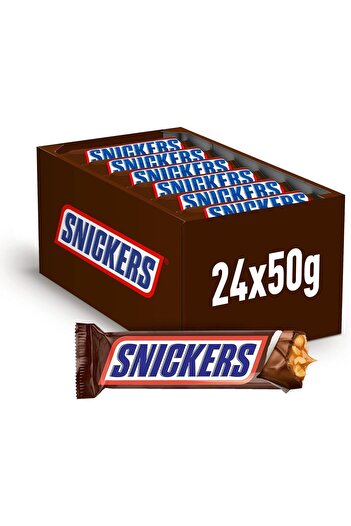 Snickers SNICKERS™ Chocolate Bars with Peanuts, 50g x 24 (Carton)