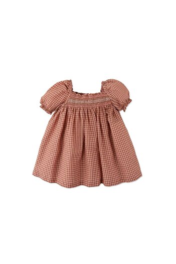 Gingersnaps Girls' Short Sleeve Checkered Baby Dress