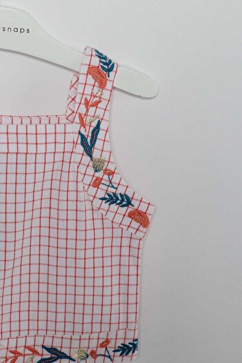 Gingersnaps Girls' Sleeveless Top with Wide Straps and Lace