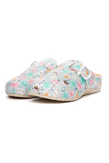 Tellus Women's medical clogs 25-19, Animals