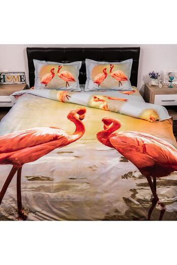 Pucioasa 3D Digital Print Bed Linen (Flamingo V9)