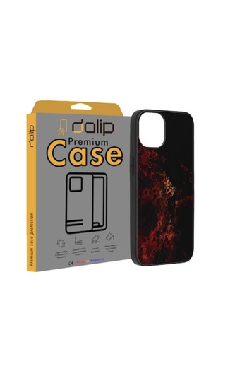 dalip Husa pentru Xiaomi Redmi Note 13 5G, Vulcano Design, Silicon, Rosu