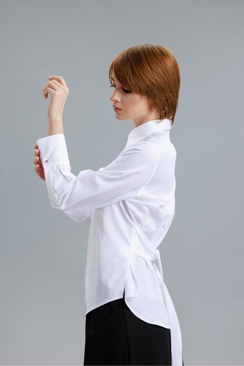 RVL White shirt with bow
