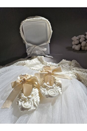 OEM Ivory lace baptism dress, Oly