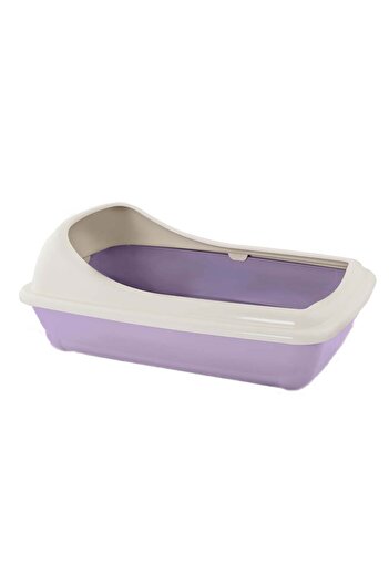 MPB Birba Mini cat litter box with removable frame, 38x31x17h cm, Lilac