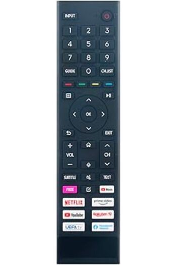 The Bros ERF3B80H Voice Remote Replacement for Hisense QLED 4K UHD TV 55E76GQ 58A6BG 75A7GQ 43A6BG
