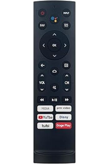 The Bros ERF3L90H Voice Remote for Hisense 4K Smart TV 120L9G, 100L5G, DLT100B, 296713 & More
