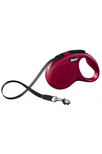 Flexi Lesa Classic, cu banda, marimea S, 5m/15kg, Rosu
