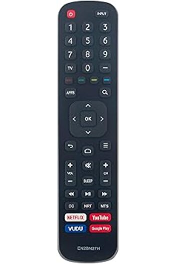 The Bros EN2BN27H Remote for Hisense TV 40H5530F 32H5580F 55Q8G 75Q8G & More