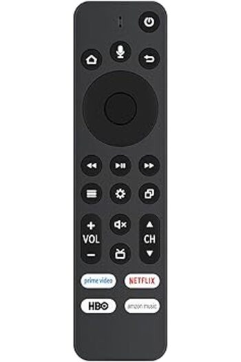 The Bros Voice Remote for TCL Alto 8+ TS8011 Soundbar with TV Edition, App Buttons: Netflix, Prime, HBO