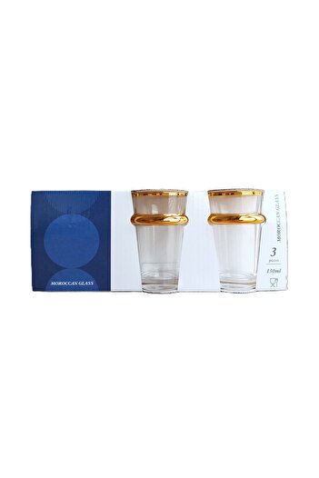Generic Moroccan Tea Glasses, Tumbler, 130ml, Set of 3 Pcs