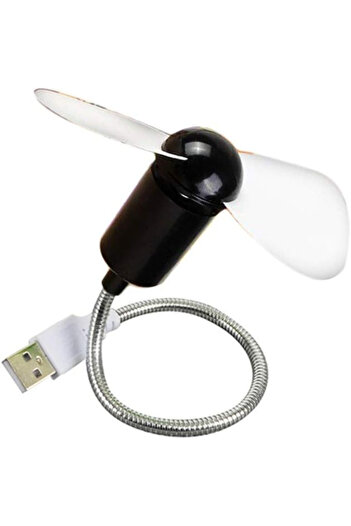 Generic Esnek Mini USB Vantilatör Serinletici Fan - Laptop ve Powerbank Uyumlu Taşınabilir Sessiz Soğutucu
