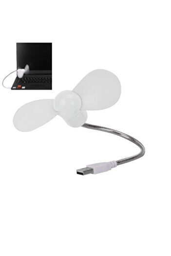 Generic Esnek Mini USB Vantilatör Serinletici Fan - Laptop ve Powerbank Uyumlu Taşınabilir Sessiz Soğutucu
