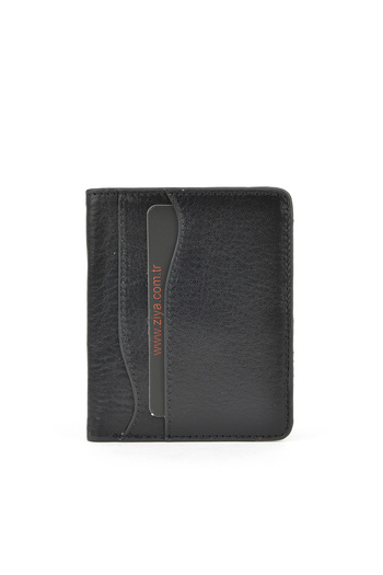 Ziya , Unisex Genuine Leather Card Holder 1539852Z02 Black