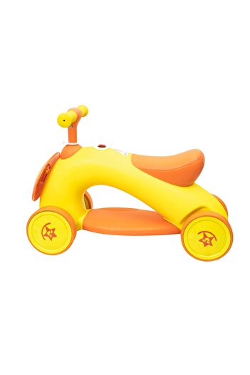 Z-Tools Plastic tricycle, without pedals for children, with music and light, yellow / ZTS8392