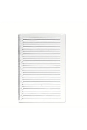 Sanathobi Transparent Plastic Ruler Line Drawing, Practical Line Creation, 1.0cm Spacing 20.5X29.5Cm