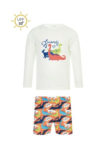NEOPY Παιδικό μαγιό με προστασία UPF 50+ Friends Dinosaur Printed 5604