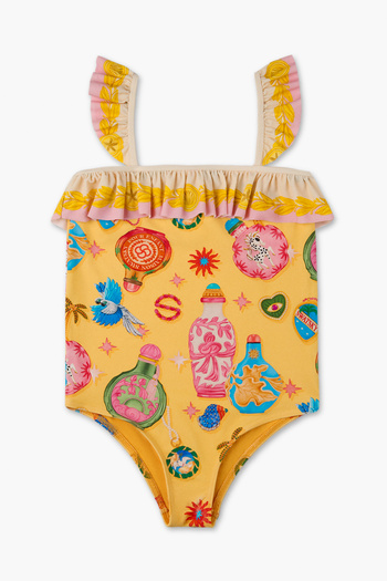 SWATSKY Girl Patterned Swimsuit