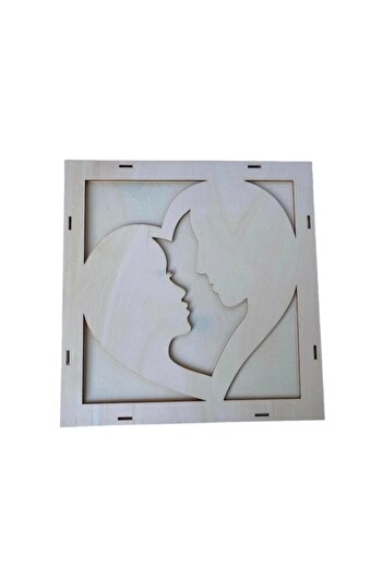 OEM Square wooden frame, Lovers for moss, size 29cm x 3cm