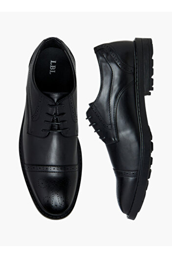 LBL by Shoexpress Perforated Lace-Up Derby Shoes
