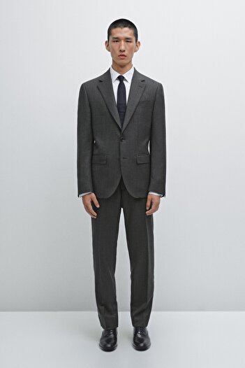 Massimo Dutti %100 yün klasik blazer