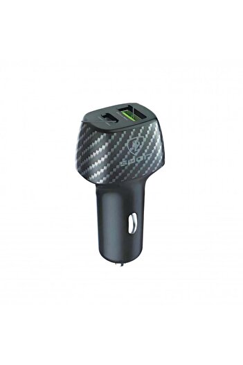 Spon - 38W Dual Port PD - USB Car Charger