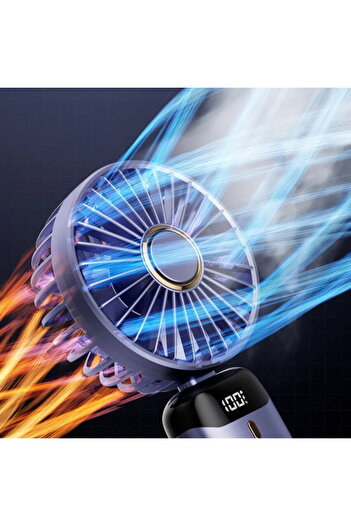 AZA TECH Portable fan with 4200mAh battery, LED display