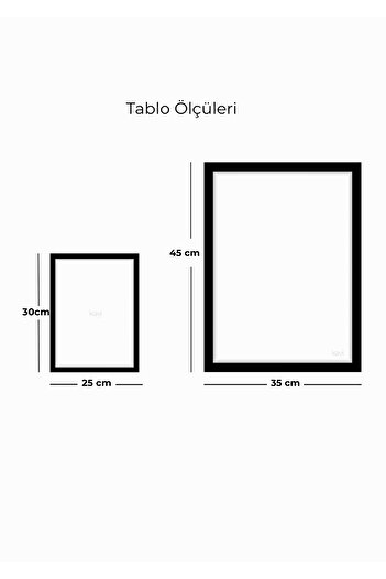 Tablo Center Ohana Koson | Çerçeveli MDF Sanat Tablosu | Modern Ev Ofis Dekorasyonu
