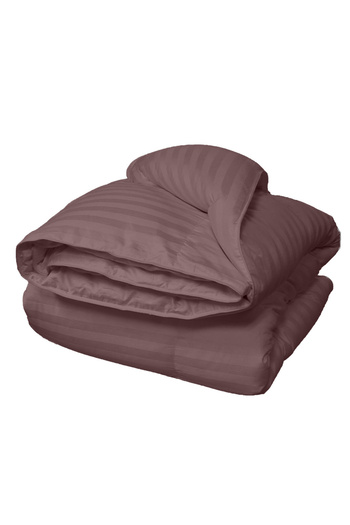 Five Store Microfiber quilted duvet, damask cover for winter, 400 g/sqm, brown, 180x210 cm