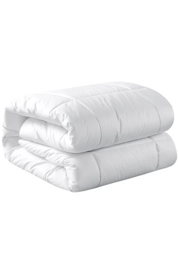 Five Store Quilted wool duvet, covered in mercerized cotton for winter, 400 g/sqm, white, 180x210 cm