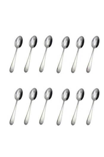 OEM Set of 12 Stainless Steel Spoons, Polished, Grunberg