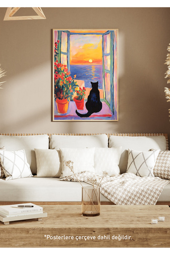 One Little Happiness Table Aesthetic Wall Painting, Frameless Painting