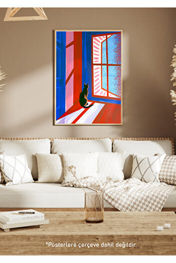One Little Happiness Table Aesthetic Wall Painting, Frameless Painting