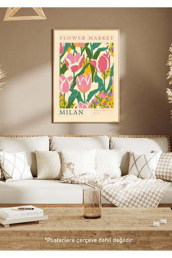 One Little Happiness Table Aesthetic Wall Painting, Frameless Painting
