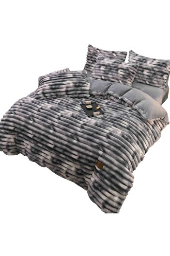 OEM Double Bed Set Cocolino, 4 Pieces, Thick Stripes