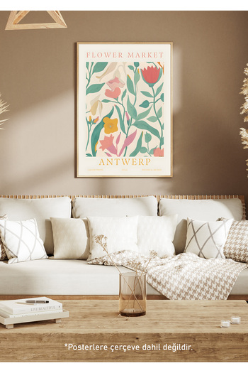 One Little Happiness Table Aesthetic Wall Painting, Frameless Painting