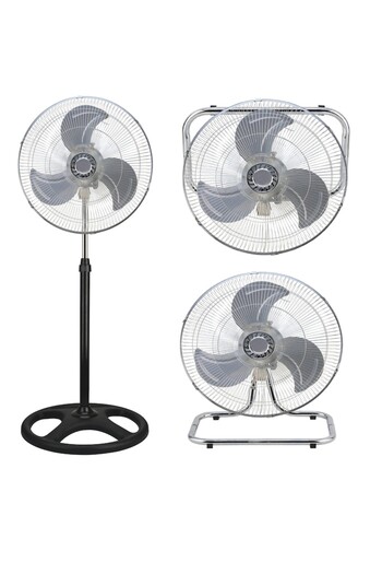 VICTRONIC Chrome Room Fan with Foot SF4502 45cm 3in1