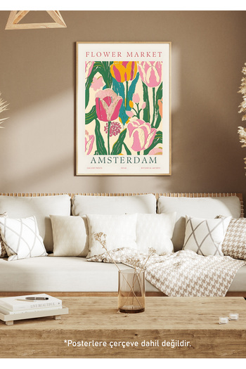 One Little Happiness Table Aesthetic Wall Painting, Frameless Painting
