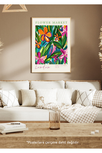 One Little Happiness Table Aesthetic Wall Painting, Frameless Painting