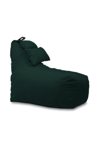 Pufrelax Fotoliu puf, Miraggio, perna inclusa, material impermeabil, Verde inchis