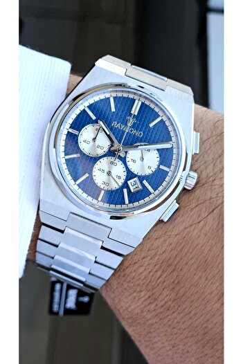 Raymond Rym-280268-Cr Quartz Men's Watch - Steel Case and Sapphire Glass - 2 Years Warranty
