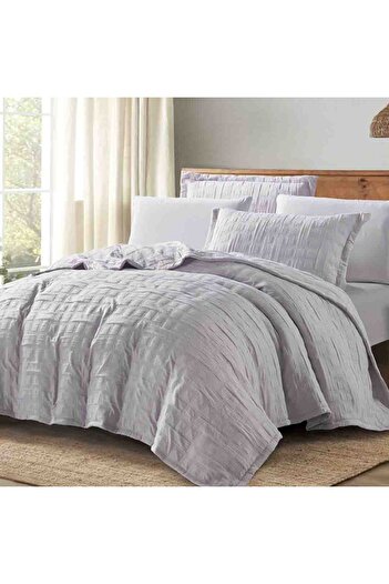 Alhabib bedding Clara Summer Light Double Compressed Bedspread, Lilac, 6 Pieces