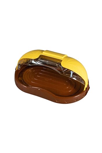 ExclusiveStore Bread Box, Plastic, Brown