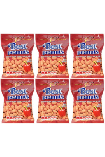 Best Paprika Peanuts 6 x 50 g