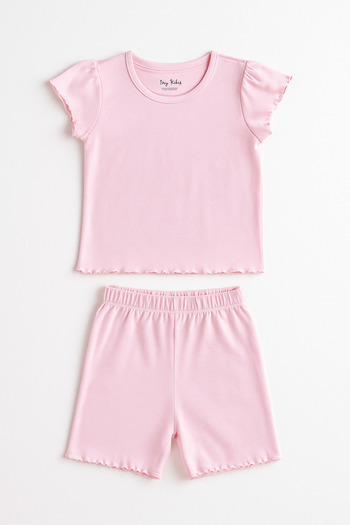 For My Baby T-Shirt Shorts Girl 2 Piece Set