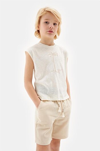 Nebbati Boy Ecru Tshirt