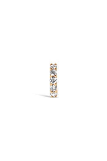 Diamond Line-Gülaylar 14 Ayar Rose Altın Halka Piercing