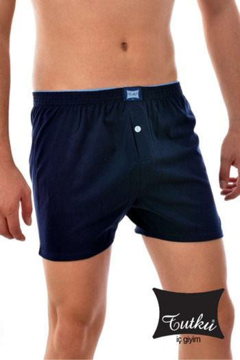 Tutku Men's Combed Cotton Plain Boxer-10 Pieces